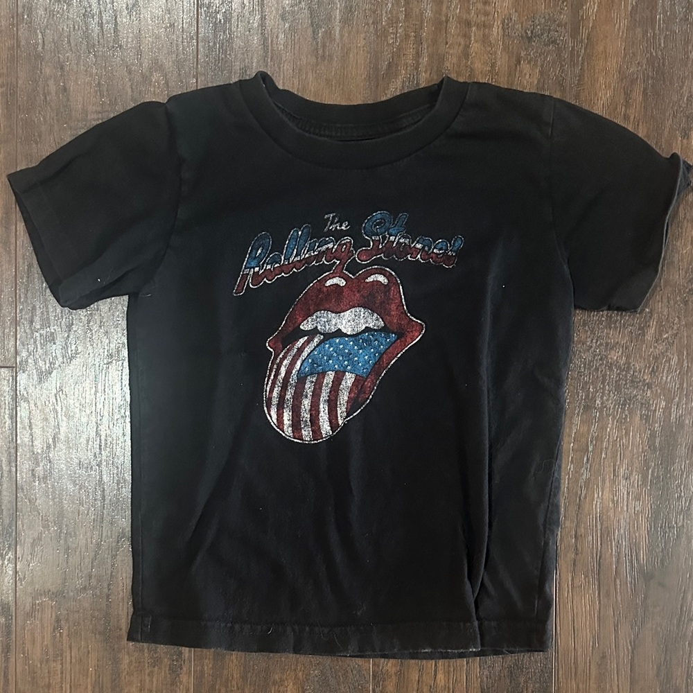Kids Black Graphic T-Shirt